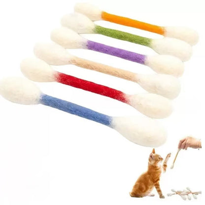 Creative, Personalized, and Practical Cat Toys with Catnip – Extra-Large Cotton Swabs for Cats