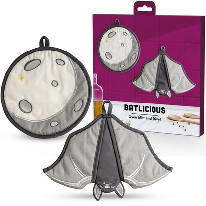 🔥🦇Batlicious Oven Mitts & Pot Holders Set