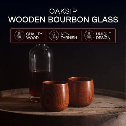 🍵Handmade and Charred Drinking Vessel -Original Wooden Bourbon Drinking Cup