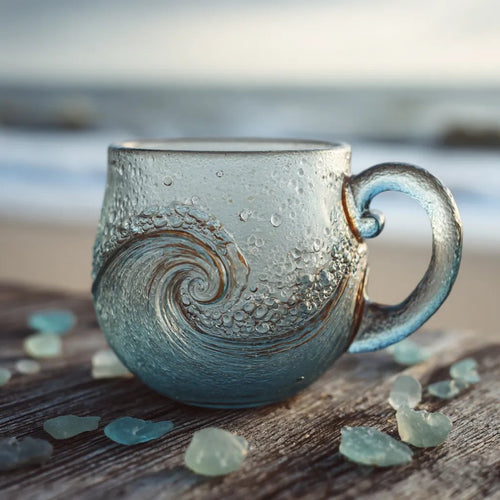 🌊Sea Glass Wave Mug