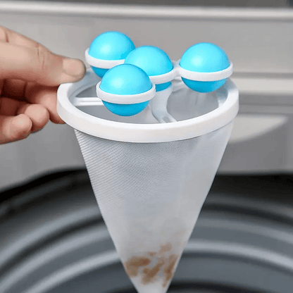 laundry detergent. clothes filter bag. washing machine hair filter ball