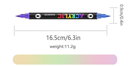 🔥Last Day Promotion-49%OFF - Dual Tip Acrylic Paint Pen Marker - 24/48/72/120Colors