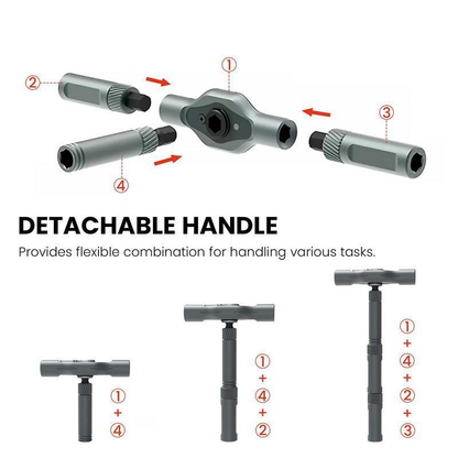💯24-in-1 Ratchet Screwdriver Set, ✨Multi-Bit Magnetic Driver Kit with S2 Steel Bits-XXS
