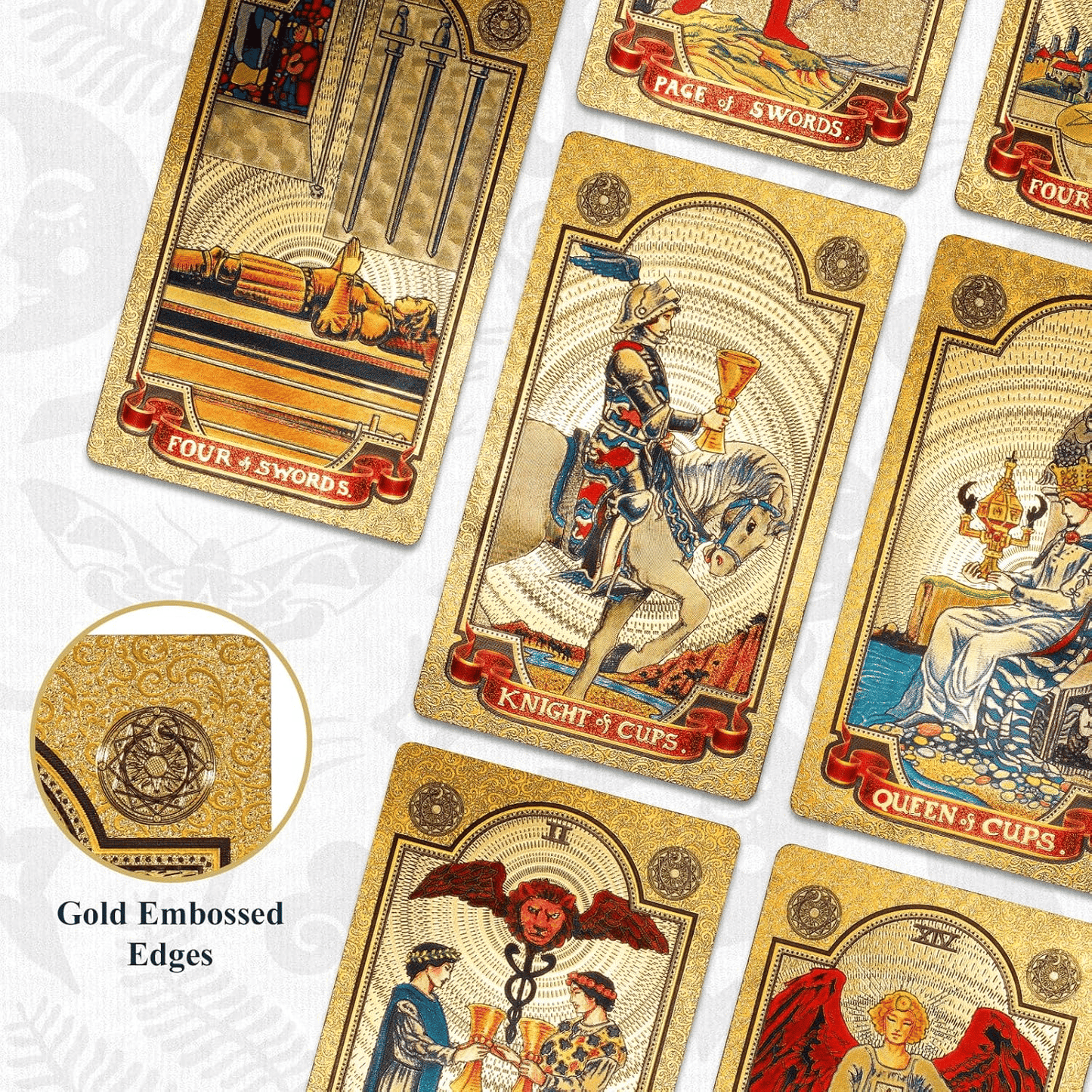 78-Card Gold Foil Tarot Deck: Where Elegance Meets Divination ✨