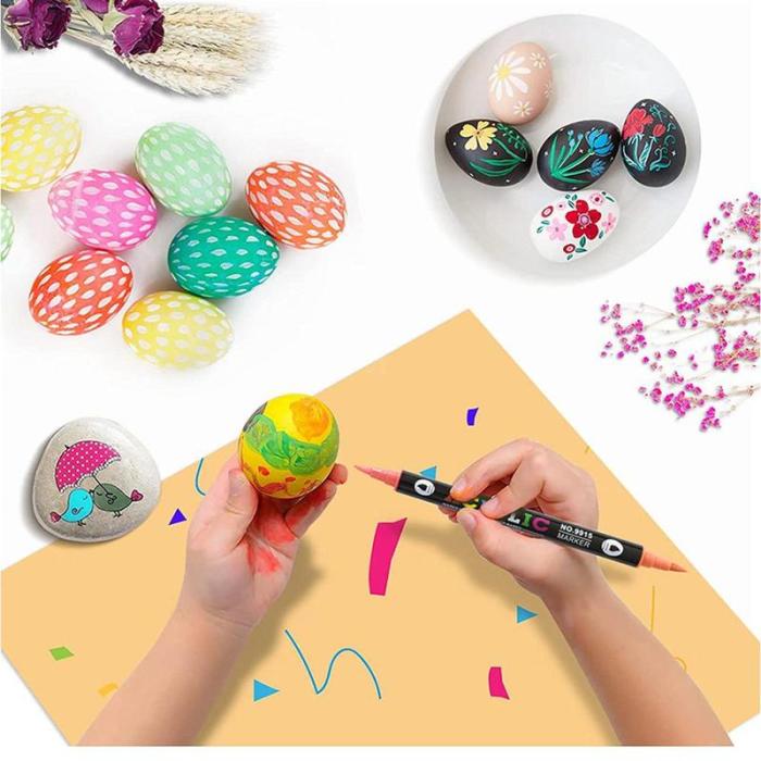 🔥Last Day Promotion-49%OFF - Dual Tip Acrylic Paint Pen Marker - 24/48/72/120Colors
