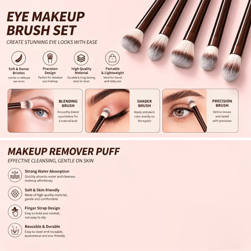 💄✨ Professional Makeup Brush Set - Perfect for Women & Girls