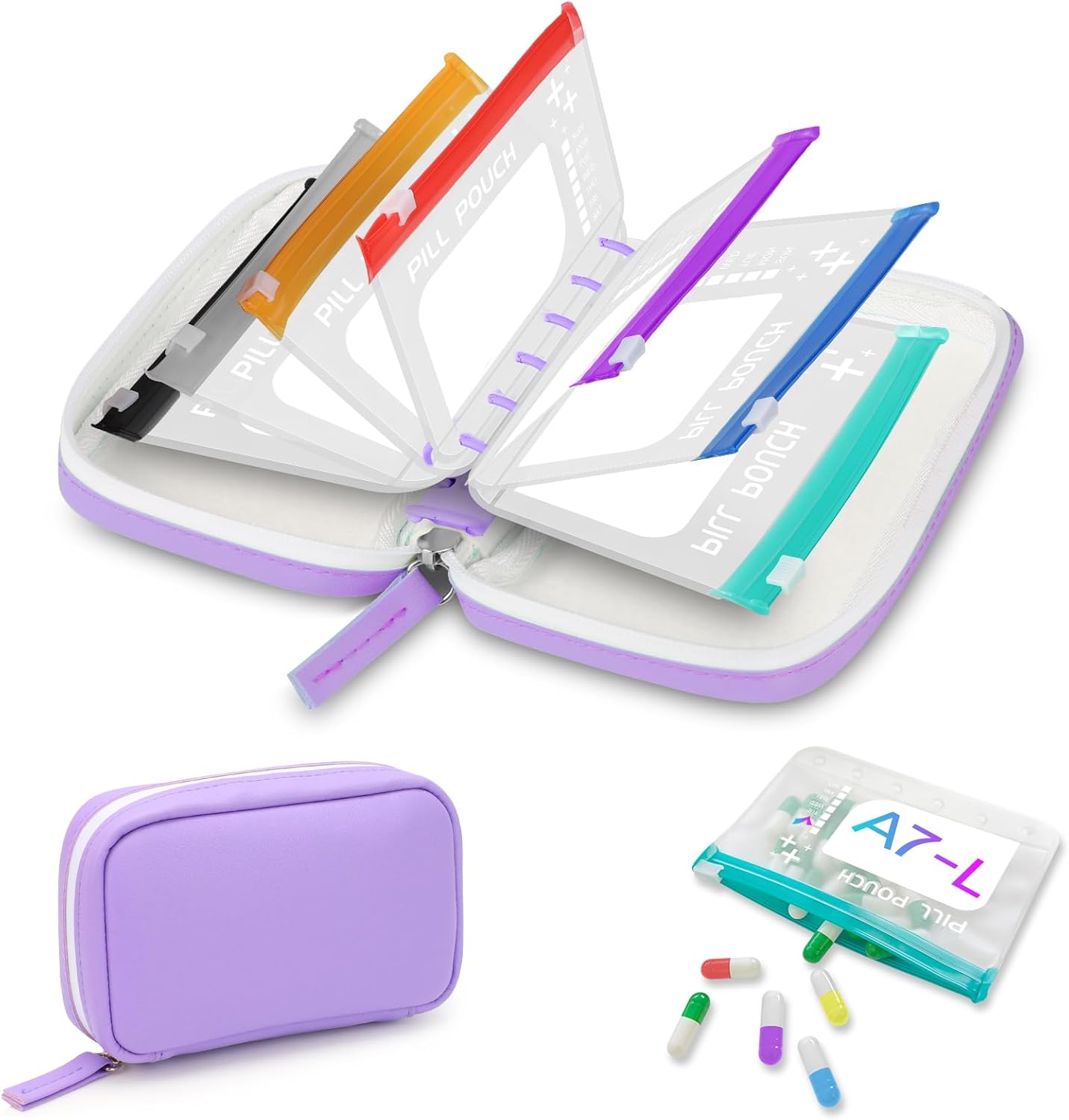 🏆Flash Sale⚡50K+ SOLD! Waterproof Pill Pouch Set-14Pcs Bags Inside