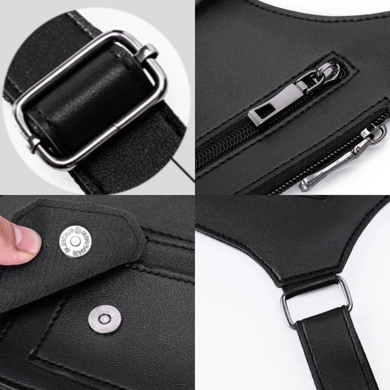 🔥HOT SALE 49% OFF-Premium Leather Adjustable Underarm Shoulder Bag for Men & Women
