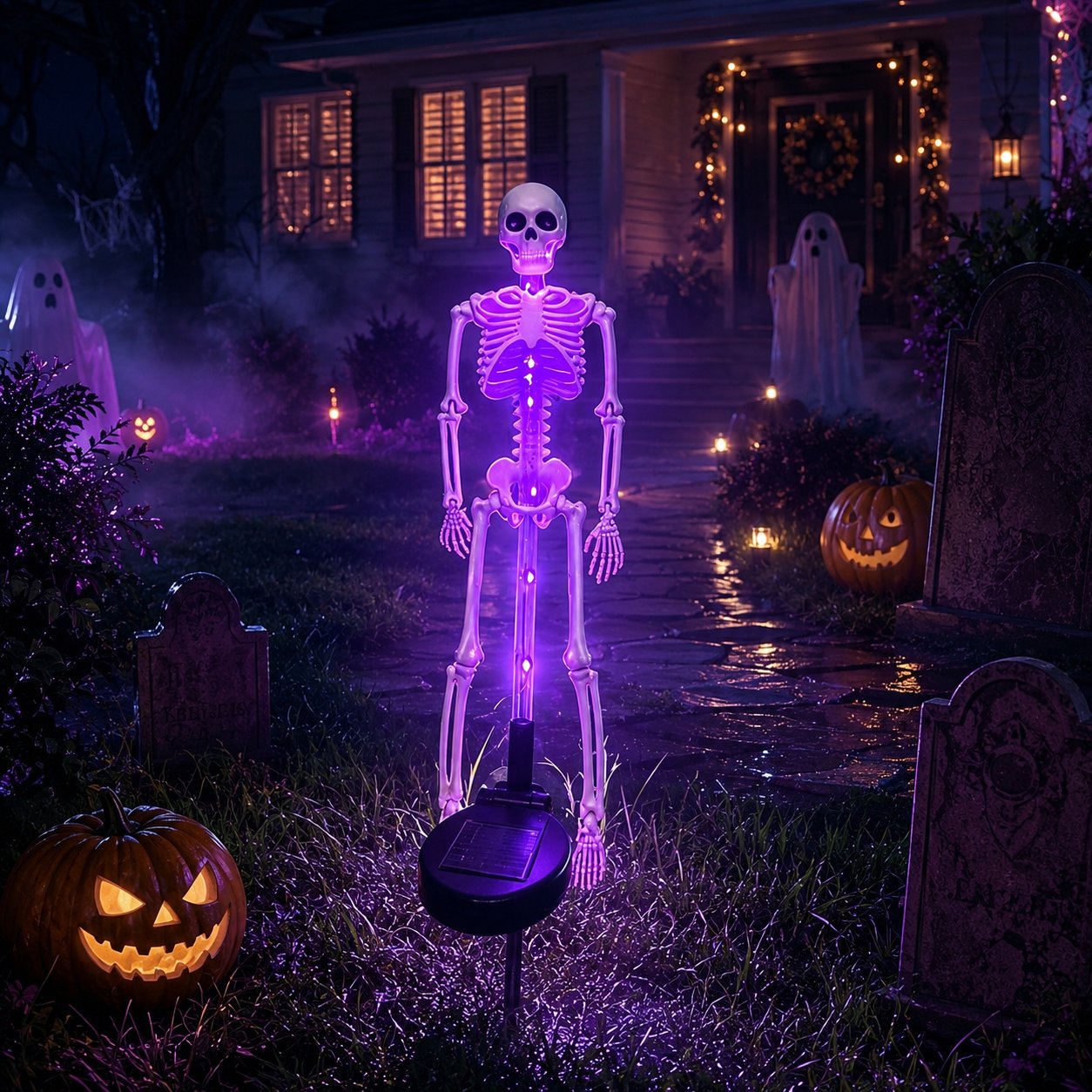 🔥HOT SALE🔥💀 Solar Skeleton Yard Stake