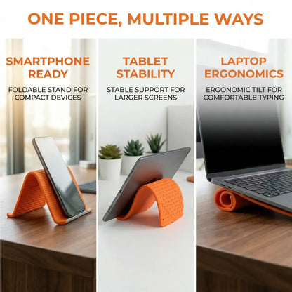 Flexible silicon  Phone holder stand. Bendable Rollable Foldable Design