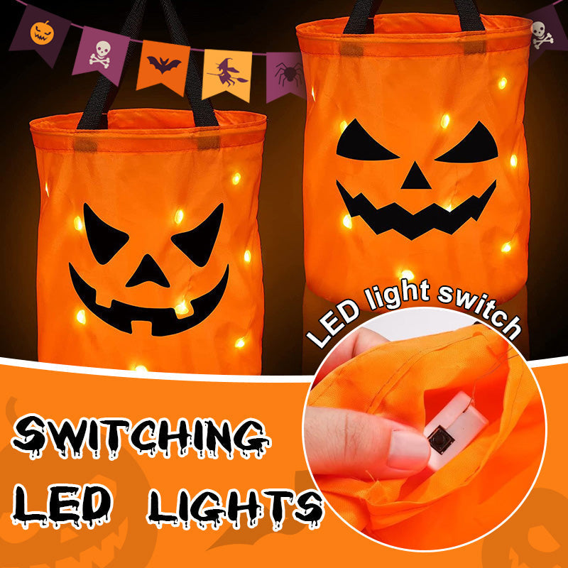 🎃Hot Sale 49% Off🔥Halloween Glowing Pumpkin Candy Handbag