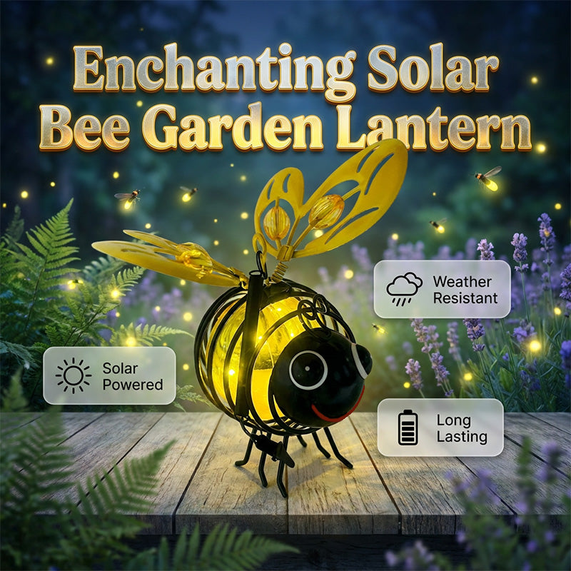 🌙🍃🪴 LIMITED-TIME 50% OFF! Hanging Solar Bee Light – Warm Amber Glow. Flicker-Free. Perfect for Garden Parties. Camping. or Kids' Rooms – Spread Joy Day and Night 🌞🌜