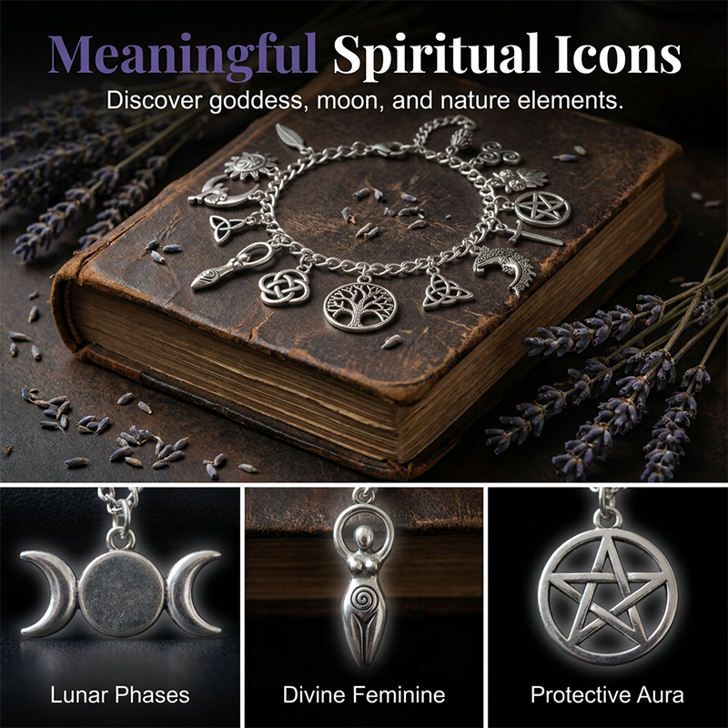 📢📢40% OFF !! ⏰Vintage Pagan Charm Bracelet for Women